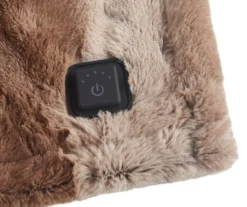 Marselle Faux Fur Heated Wrap, (50" X 64") -Home Store 810598189 5