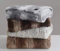 Marselle Faux Fur Heated Wrap, (50" X 64") -Home Store 810598189 8