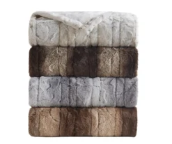 Marselle Faux Fur Heated Wrap, (50" X 64") -Home Store 810598189 9