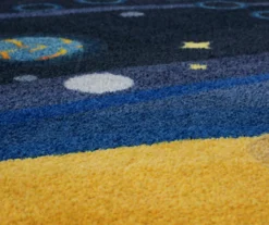 Navy & Yellow Space Rocket Play Area Rug, (8' X 10') -Home Store 810599737 A8 3