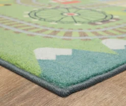 Green & Blue Train Tracks Play Area Rug, (5' X 8') 15 Green & Blue Train Tracks Play Area Rug, (5' X 8') -Home Store 810599739 A8 1