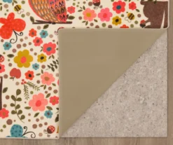 Enchanted Forest Beige & Coral Area Rug, (5' X 8') 14 Enchanted Forest Beige & Coral Area Rug, (5' X 8') -Home Store 810599751 A8 2