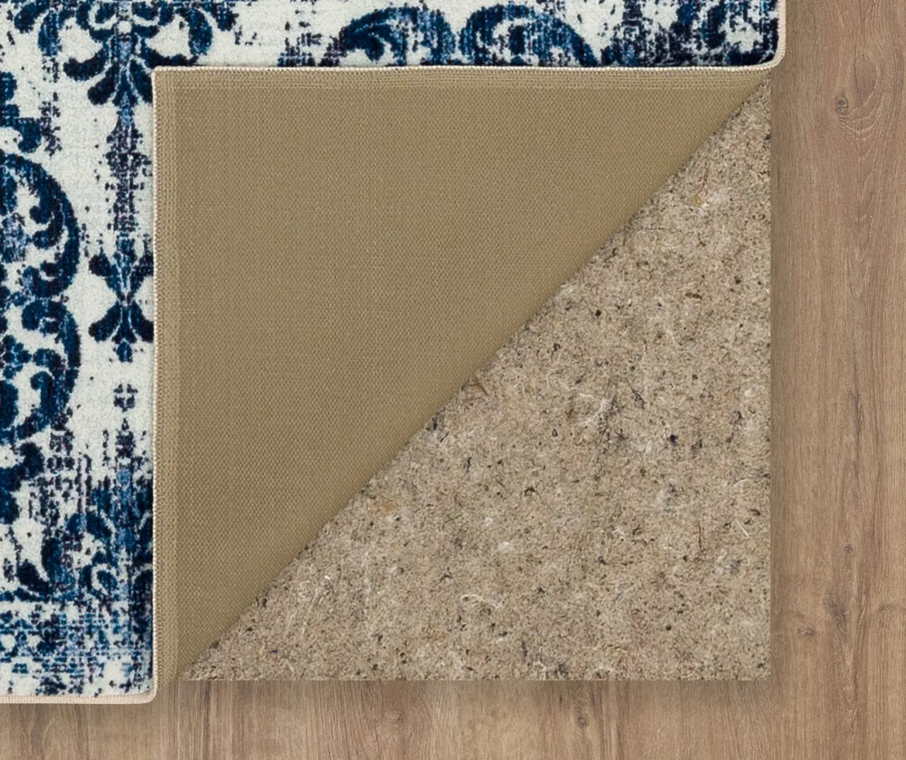 Portgate Cream & Blue Medallion Area Rug, (2' X 3') 6 Portgate Cream & Blue Medallion Area Rug, (2' X 3') - Image 4
