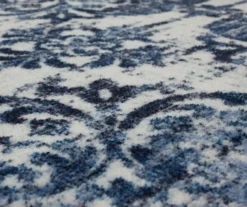 Portgate Cream & Blue Medallion Area Rug, (2' X 3') 13 Portgate Cream & Blue Medallion Area Rug, (2' X 3') -Home Store 810599762 A8 3