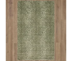 Gray & Tan Leopard Print Area Rug, (5' X 8') -Home Store 810599781 A0 2