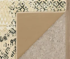 Prale Beige & Black Geometric Area Rug, (2' X 6') -Home Store 810599816 A8 2