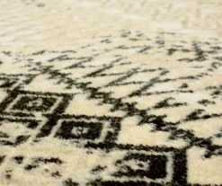 Prale Beige & Black Geometric Area Rug, (2' X 6') -Home Store 810599816 A8 3