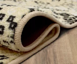 Prale Beige & Black Geometric Area Rug, (4' X 6') -Home Store 810599820 A8 5