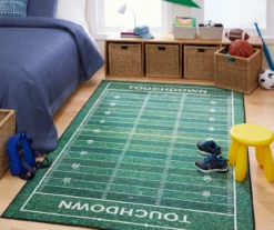 Green Football Yards Area Rug -Home Store 810599844 A0 3