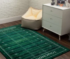 Green Football Yards Area Rug -Home Store 810599844 A0 4