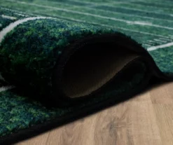 Green Football Yards Area Rug -Home Store 810599865 A8 5