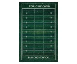 Green Football Yards Area Rug -Home Store 810599916 A0 1