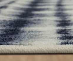 Renly Navy & White Abstract Tie-Dye Area Rug, (2' X 8') -Home Store 810600276 A8 4