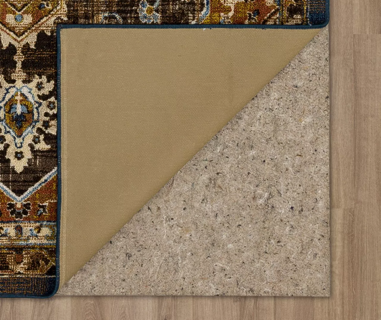 Eason Brown & Navy Ornamental Accent Rug, (20" X 34") 6 Eason Brown & Navy Ornamental Accent Rug, (20" X 34") - Image 4