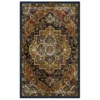Eason Brown & Navy Ornamental Area Rug, (7.5' X 10') -Home Store 810600286 A0 1