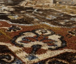 Eason Brown & Navy Ornamental Area Rug, (7.5' X 10') 13 Eason Brown & Navy Ornamental Area Rug, (7.5' X 10') -Home Store 810600286 A8 3