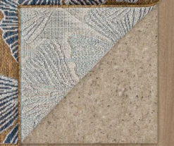 Treasured Garden Navy & Brown Botanical Outdoor Area Rug, (2.5' X 6') 14 Treasured Garden Navy & Brown Botanical Outdoor Area Rug, (2.5' X 6') -Home Store 810600358 A8 2