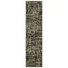 Gunnison Black & Beige Crosshatch Area Rug, (2' X 8') -Home Store 810600386 A0 1