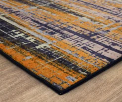 Mohawk Kaven Orange & Navy Multi-Color Crosshatch Area Rug -Home Store 810600405 A8 1