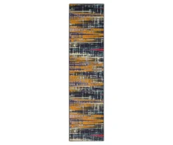 Mohawk Kaven Orange & Navy Multi-Color Crosshatch Area Rug -Home Store 810600407 A0 1