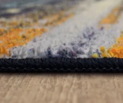 Mohawk Kaven Orange & Navy Multi-Color Crosshatch Area Rug -Home Store 810600408 A8 4