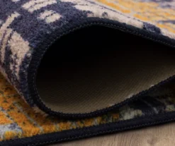 Mohawk Kaven Orange & Navy Multi-Color Crosshatch Area Rug -Home Store 810600408 A8 5