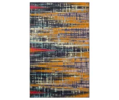 Mohawk Kaven Orange & Navy Multi-Color Crosshatch Area Rug -Home Store 810600414 A0 1