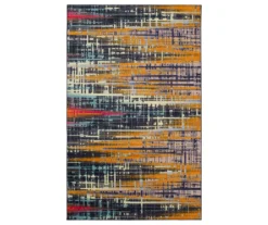 Mohawk Kaven Orange & Navy Multi-Color Crosshatch Area Rug -Home Store 810600416 A0 1