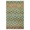 Zarel Rust & Blue Arabesque Area Rug, (4' X 6') 1 Zarel Rust & Blue Arabesque Area Rug, (4' X 6') -Home Store 810600422 A0 1