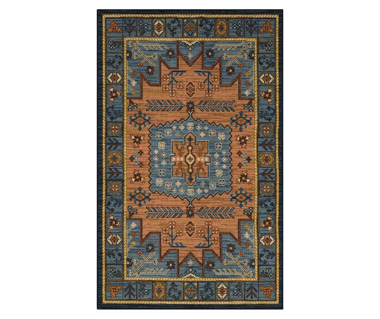 Mohawk Home Kenbridge Blue Area Rug 5 Mohawk Home Kenbridge Blue Area Rug - Image 3