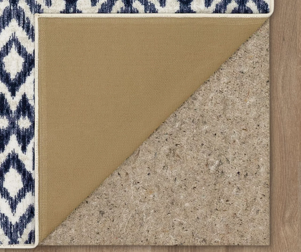 Oreille Navy & White Ikat Area Rug, (5' X 8') 6 Oreille Navy & White Ikat Area Rug, (5' X 8') - Image 4