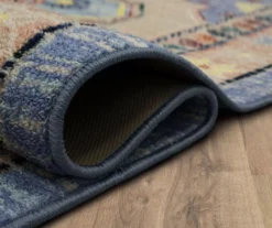 Coeus Blue & Peach Ornamental Area Rug, (2' X 8') 17 Coeus Blue & Peach Ornamental Area Rug, (2' X 8') -Home Store 810600468 A8 5