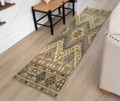 Sage Hollow Gray & Brown Geometric Area Rug, (2' X 8') -Home Store 810600473 A0 3