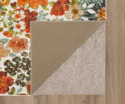 White, Green & Orange Blossoms Area Rug, (2' X 6') 11 White, Green & Orange Blossoms Area Rug, (2' X 6') -Home Store 810600500 A8 2