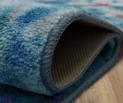 Art Explosion Blue & White Abstract Area Rug, (2' X 8') -Home Store 810600563 A8 5