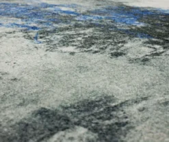 Gold Vein Gray & Blue Abstract Area Rug, (2' X 8') 11 Gold Vein Gray & Blue Abstract Area Rug, (2' X 8') -Home Store 810600588 A8 3