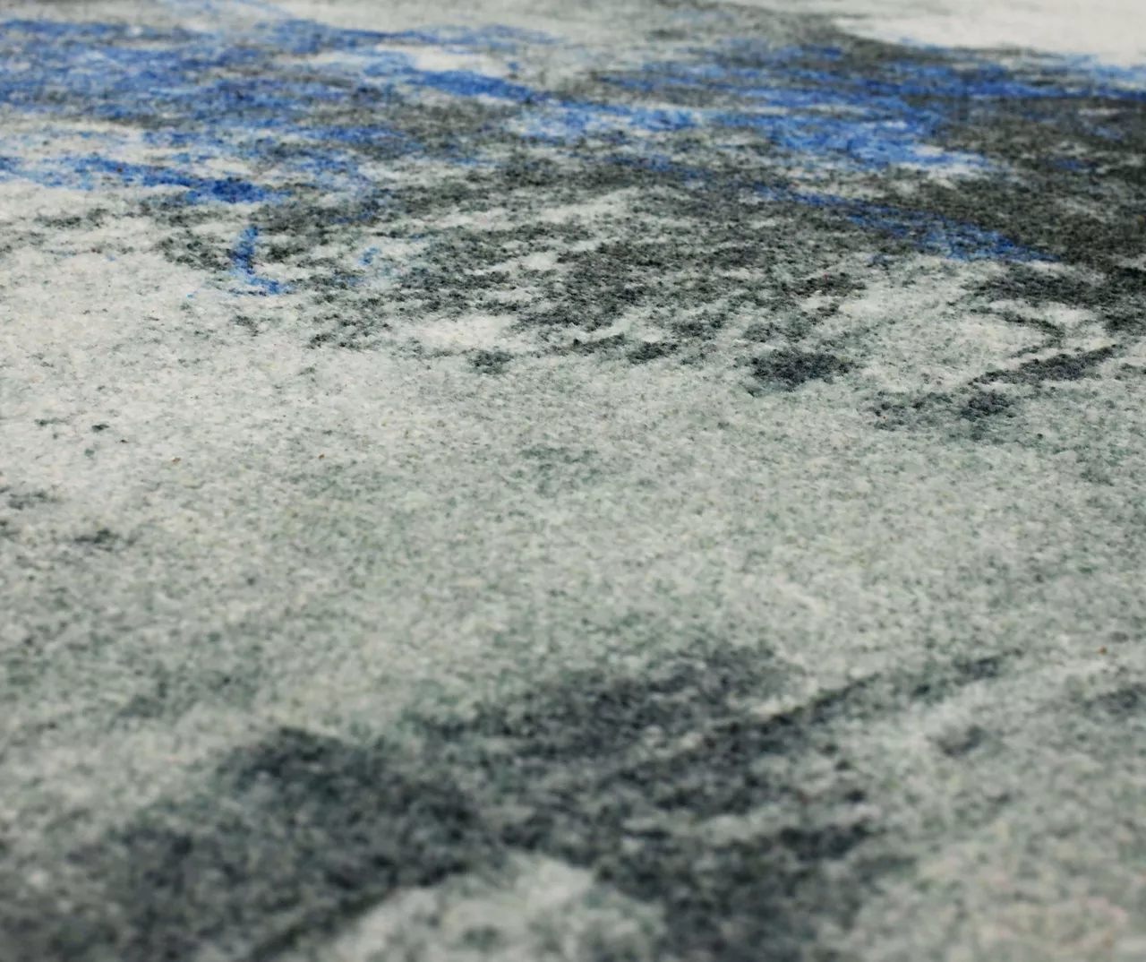 Gold Vein Gray & Blue Abstract Area Rug, (2' X 8') 6 Gold Vein Gray & Blue Abstract Area Rug, (2' X 8') - Image 4