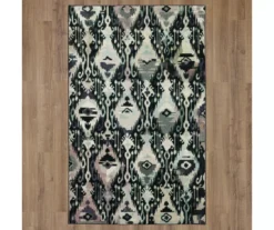 Hip Ikat Charcoal & Gray Area Rug, (4' X 6') -Home Store 810600595 A0 2