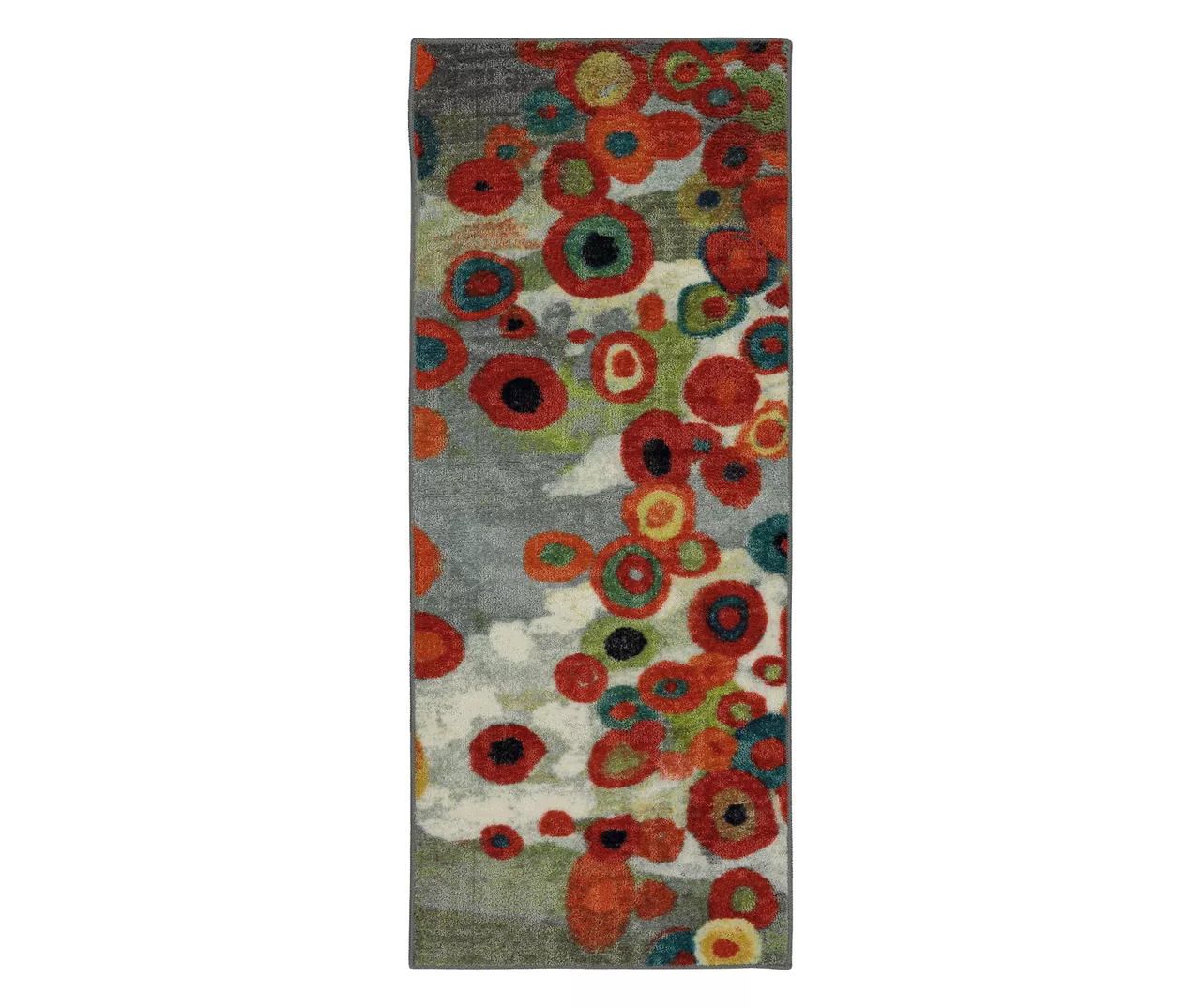 Mohawk Tossed Floral Orange & Multi-Color Area Rug 3 Mohawk Tossed Floral Orange & Multi-Color Area Rug