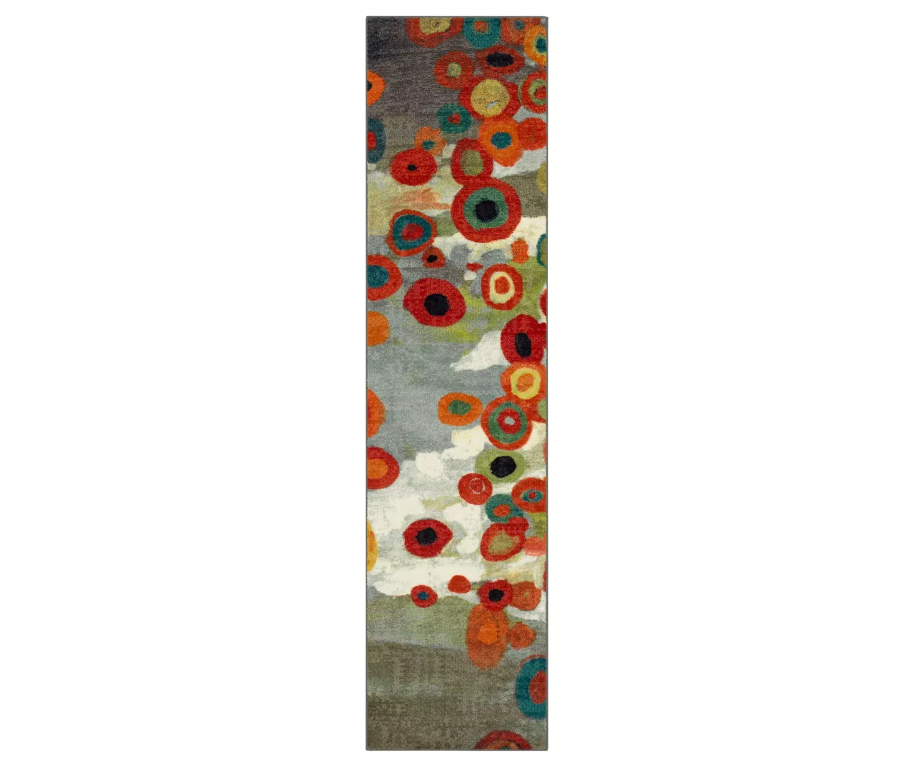 Mohawk Tossed Floral Orange & Multi-Color Area Rug 4 Mohawk Tossed Floral Orange & Multi-Color Area Rug - Image 2