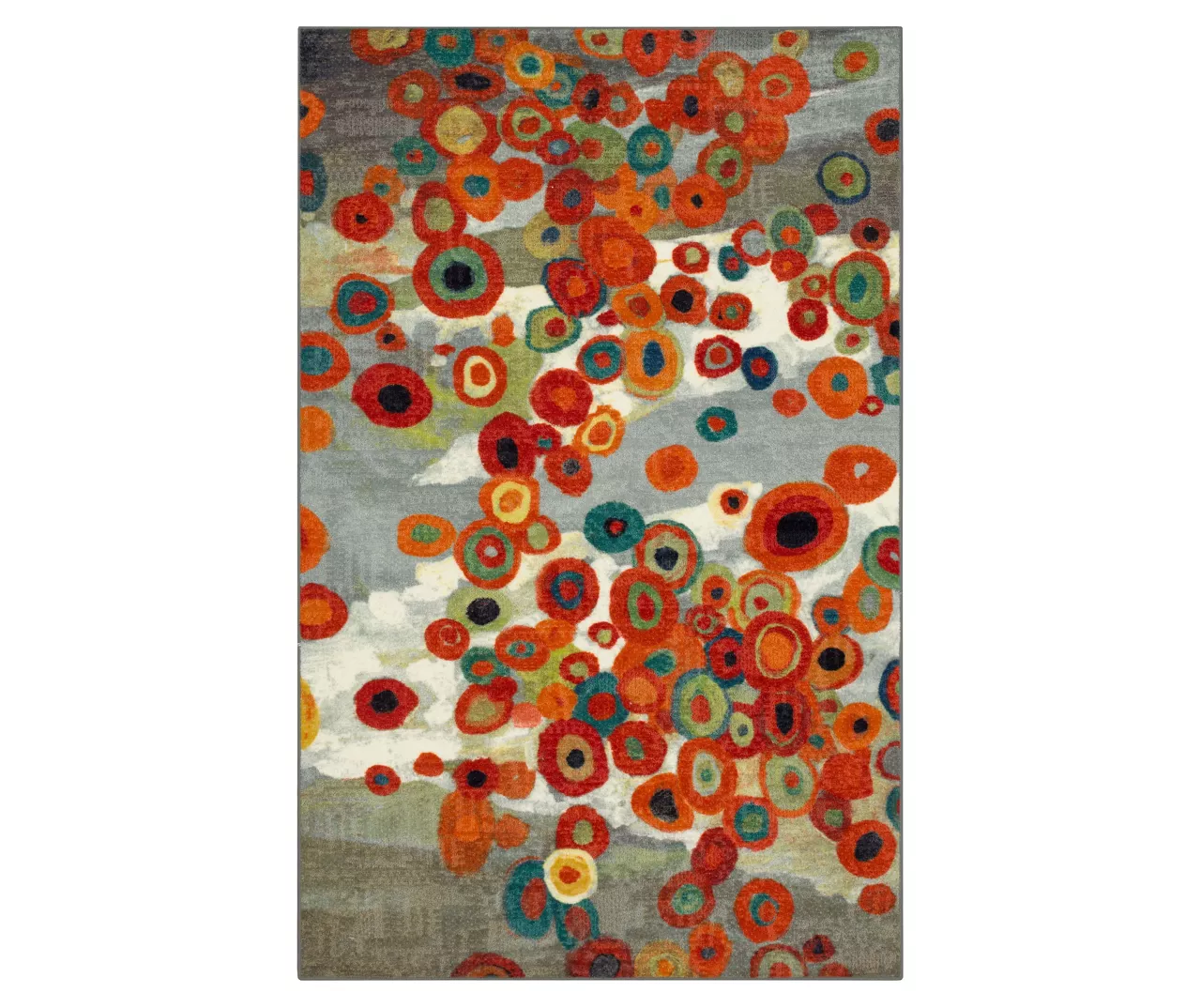 Mohawk Tossed Floral Orange & Multi-Color Area Rug 7 Mohawk Tossed Floral Orange & Multi-Color Area Rug - Image 5