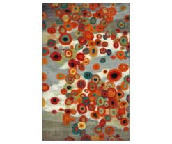 Mohawk Tossed Floral Orange & Multi-Color Area Rug 27 Mohawk Tossed Floral Orange & Multi-Color Area Rug -Home Store 810600631 A0 1