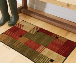 Alliance Red & Olive Patchwork Accent Rug, (20" X 34") -Home Store 810600659 A0 3