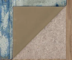 Fusion Blue & Gray Abstract Area Rug, (2' X 5') -Home Store 810600789 A8 2