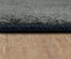 Fusion Blue & Gray Abstract Area Rug, (2' X 5') -Home Store 810600789 A8 4