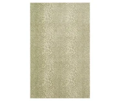 Beige & Taupe Leopard Print Area Rug, (2' X 3')