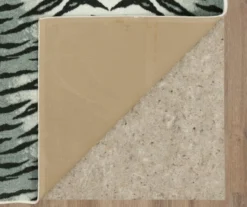 White & Black Tiger Print Area Rug, (4' X 6') -Home Store 810600853 A8 2