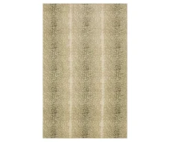 Brown & Ivory Antelope Print Area Rug, (8' X 10')