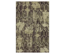 Acacia Gray Abstract Geo Area Rug, (5' X 8')