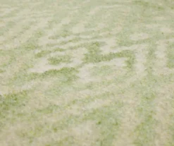 Maisie Cream & Green Geometric Area Rug, (2.5' X 6') -Home Store 810600907 A8 3